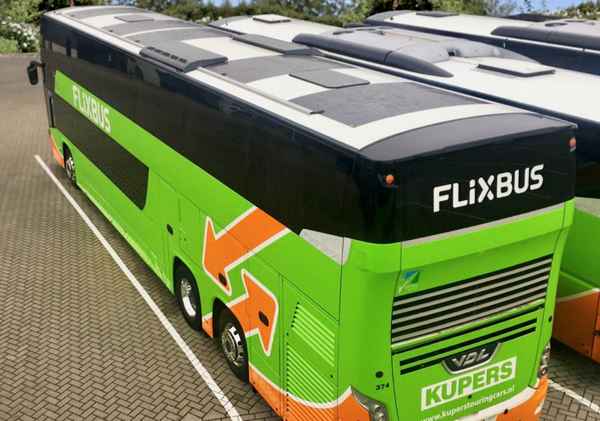 FlixBus запустил автобусы на солнечных батареях  